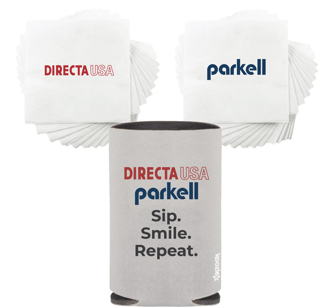 Directa Napkins and Koozies-Parkell