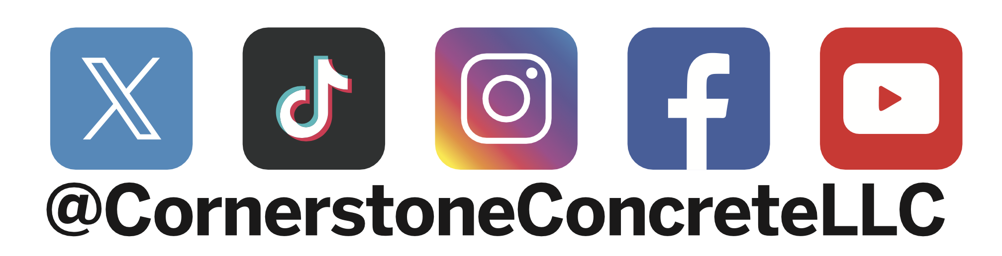 Cornerstone Social truck stickers