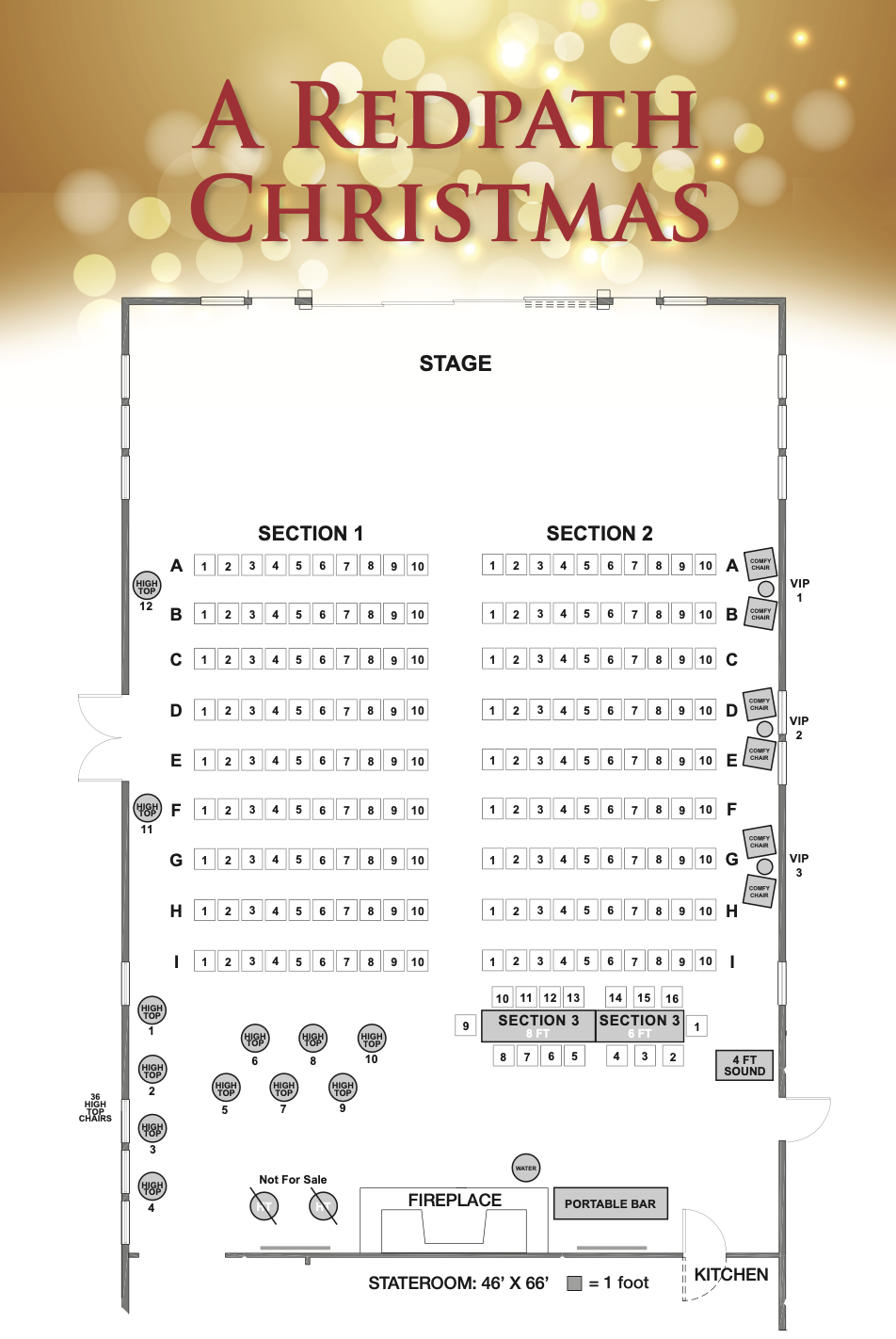 Redpath Christmas Floor Map Boards