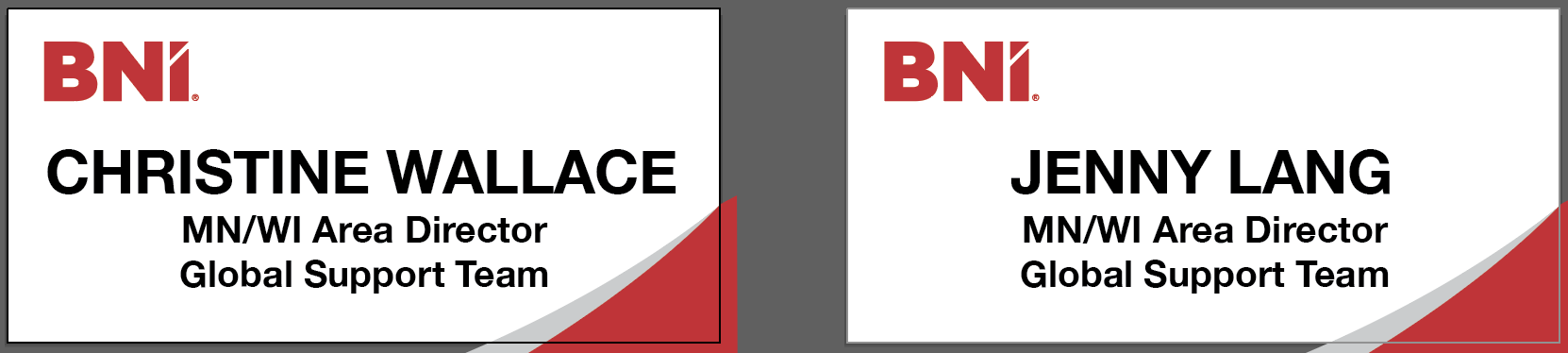 BNI nametags